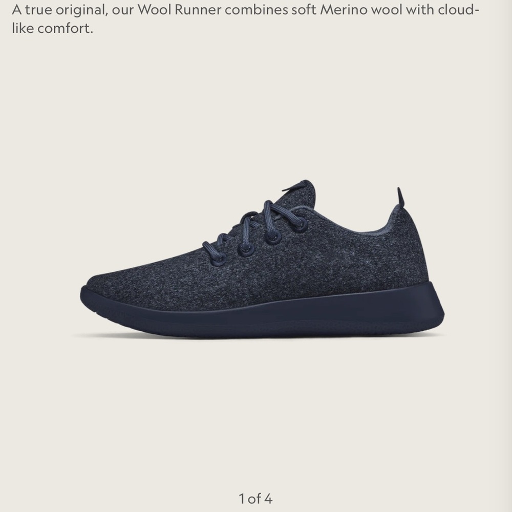 Allbirds Blue Athletic Shoes Sleek Knit Design